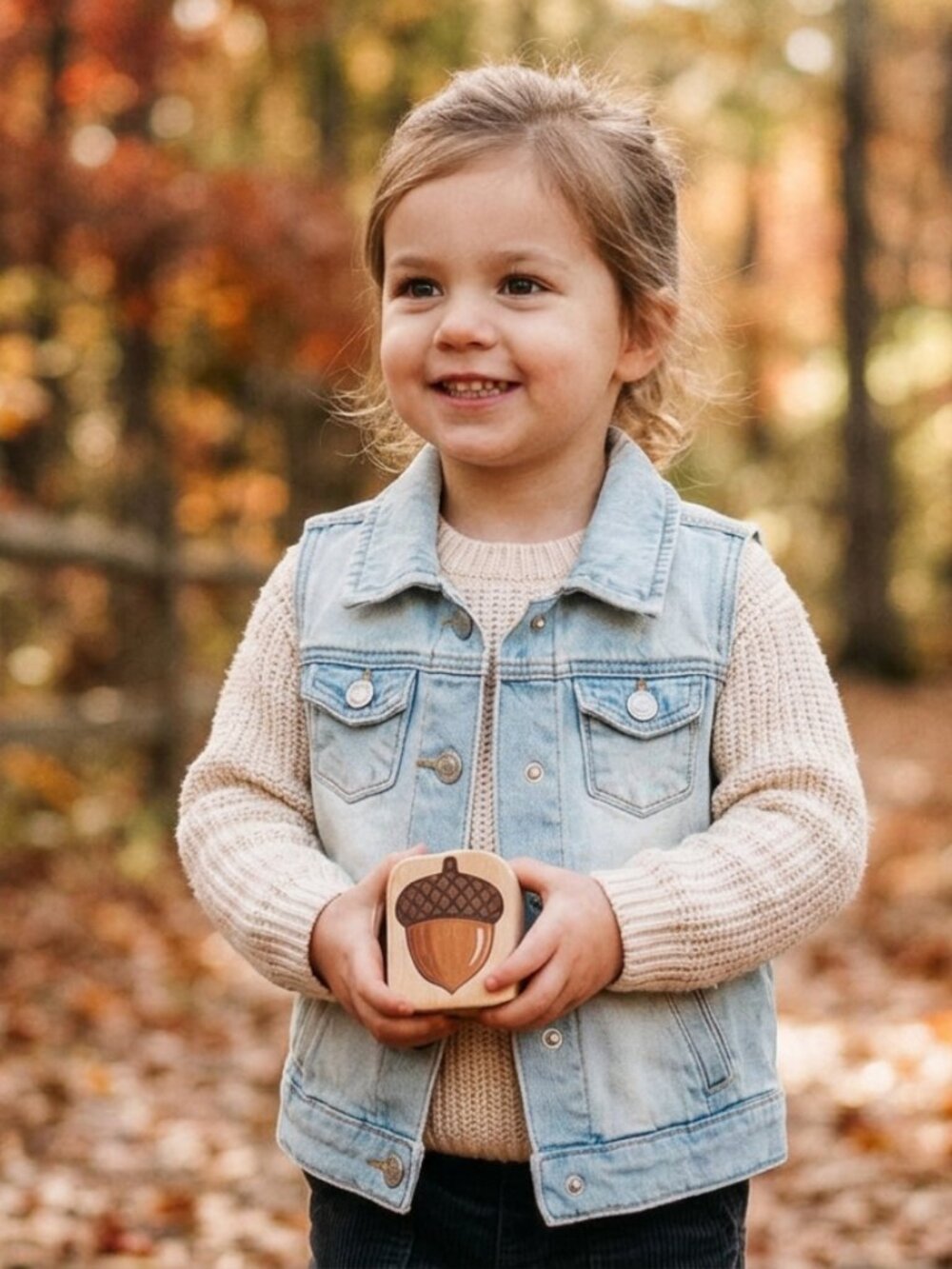 Zara - Girls distressed jean vest size 3/4 Toddler
